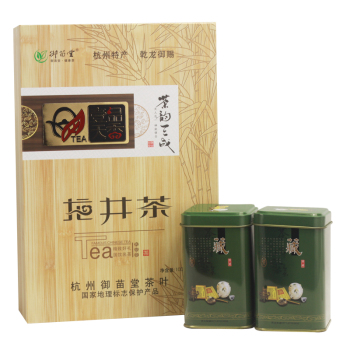 御苗堂一级西湖龙井绿茶壹品天香礼盒100g 100739