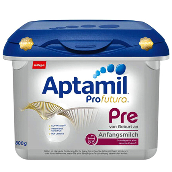 德国Aptamil爱他美白金版PRE段婴儿牛奶粉800g（0-3个月宝宝）宝盒装