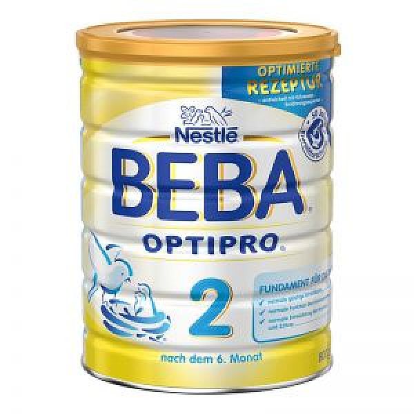 保税区直发 德国Nestl�雀巢BEBA贝巴婴幼儿奶粉2段（6-10个月）800g