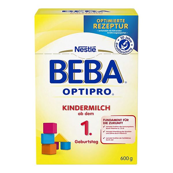 保税区直发 德国Nestl�雀巢BEBA贝巴成长奶粉1+段（12-24个月）600g