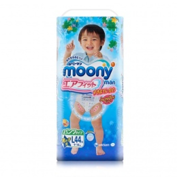 保税区直发 日本moony尤妮佳 拉拉裤(男) L44【【1件装】