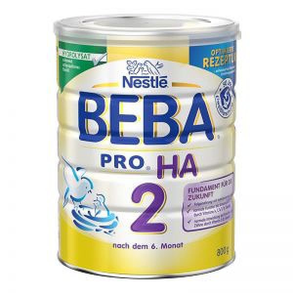 保税区直发 德国Nestl�雀巢BEBA贝巴适度水解奶粉2段（6-10个月）800g
