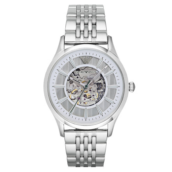 阿玛尼(EmporioArmani)手表钢制表带经典时尚休闲机械男士时尚腕表AR1945