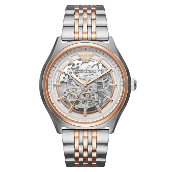 阿玛尼(EmporioArmani)手表钢制表带经典时尚休闲机械男士时尚腕表AR60002