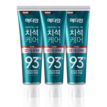韩国MEDIAN麦迪安美迪安93%牙膏（绿）120g*6