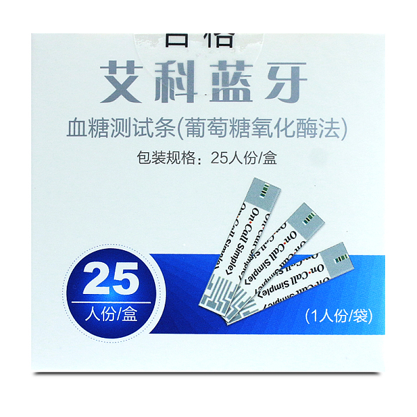 艾科藍(lán)牙血糖測(cè)試條OGS-111*25人份（不含血糖儀）