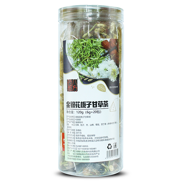 藥都八方金銀花梔子甘草茶120g