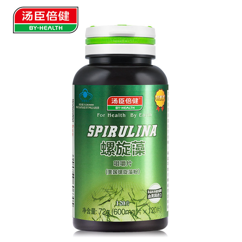 汤臣倍健螺旋藻咀嚼片600mg*120片