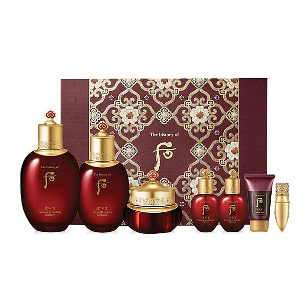 保税区直发 韩国whoo后津率享水乳液面霜7件礼盒套装